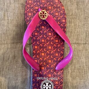 Tory Burch Pink and Orange Sandals